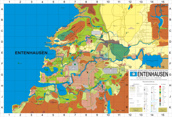 Stadtplan Entenhausen